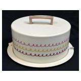 (D) Cake Boss Swirl Painted Metal Cake Holder Off