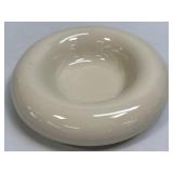 (D) White Haeger Rolled Edge Pottery Bowl or