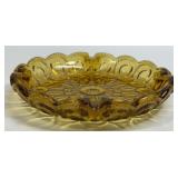 (D) Vintage LE Smith Amber Moon & Stars Glass