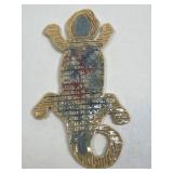 (D) Wall Hanging Tiny Gecko Hand-Made Ceramic