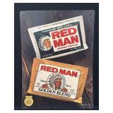 (D) 1988 Red Man Chewing Tobacco Plastic Sign