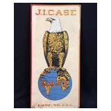 (D) J. I. CASE - EAGLE & WORLD LOGO --- RACINE,