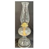 (D) Antique Vintage Clear Glass Kerosene Oil