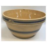 (A) Early BLUE Banded Yellow Ware Mixing Bowl