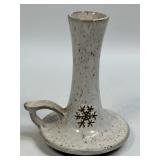 (D) Onion River Pottery Candle Stick with