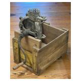 (FL) Vintage Black Hawk Corn Sheller on Wooden