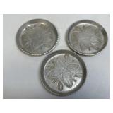 (D) 3pc Aluminum Coasters as Shown