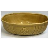 (D) Ceramic Gold Colored Glazed Planter with