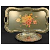 (D) Hand Painted Serving Tray and International