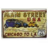 (D) 1950s Style Retro American Route 66 Main