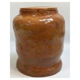 (D) Vintage Handmade Pottery Canister with Lid