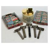 (A) Vintage Shaving Lot Includes Gillette Razors,