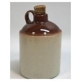 (A) USA Vintage Pottery Little Brown Jug 6" Tall