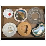 (H) Several Assorted Ashtrays As Pictured