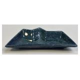 (D) Vintage Handmade Pottery Dish With Vibrant