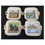(H) Vintage Souvenir Ashtrays