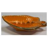 (H) Vintage California Pottery Orange and Gold