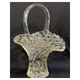 (D) Vintage LE Smith Clear Crystal Handled Button