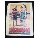 (D) 1920 Red Man "First In America" Tobacco Ad