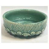 (D) Vintage McCoy Turquoise Aqua Blue Round Low