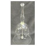 (A) Princess House Heritage Crystal Bell Faceted