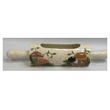 (D) Vintage BOHO Ceramic Brown Mushrooms With