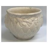 (D) Vintage McCoy Pottery Ivory "Quilty" Quilted