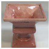(D) Vintage Haeger Pink Ceramic Pedestal Planter,