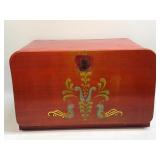 (D) VINTAGE PARTY QUEEN METAL BREAD BOX/TIN