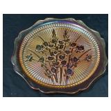 11 1/2?? Marigold Carnival Glass Plate