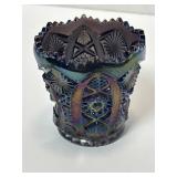 Imperial Glass Amethyst Toothpick Holder Carnival