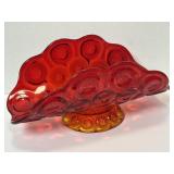 L E Smith Glass Amberina Moon And Stars Banana