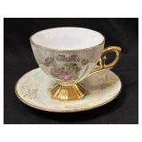 VINTAGE Lustreware Hand Painted porcelain Yusui