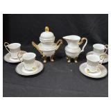 12 Pieces Fine China-Tea Pot, Cups, Saucers,