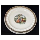 3 George and Martha 1940's Salad Plate Courting
