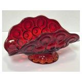 L E Smith Glass Amberina Moon And Stars Banana