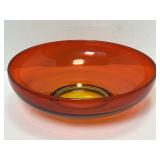 11' Amberina Serving Bowl