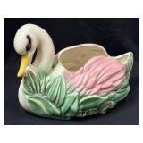Vintage USA Swan Planter 13'