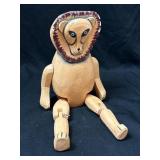 Hand Carved, Hand Painted Wood Lion 12'