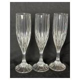 Fluted Champagne Goblet Glass Mikasa Crystal Park
