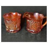 Northwood? Grape & Cable Creamer & Sugar 4'