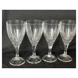 4 Mikasa Water Goblets 8'