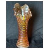 Imperial Carnival Glass Vase 12'