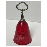 6 1/2' Red Flashed Bell