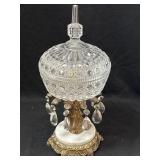 Hollywood Regency Ornate Compote 14 1/2'