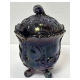 Imperial Glass Louis 14th Lidded Footed Jar