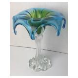 Murano Style Art Glass Vase 10'