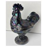 Westmoreland? Carnival Glass Rooster Candy Dish