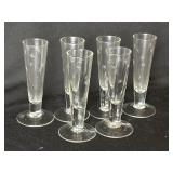 6 MCM Atomic Star Toasting Glasses 5'