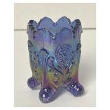 VTG Blue Carnival 'Inverted Fan and Feather'